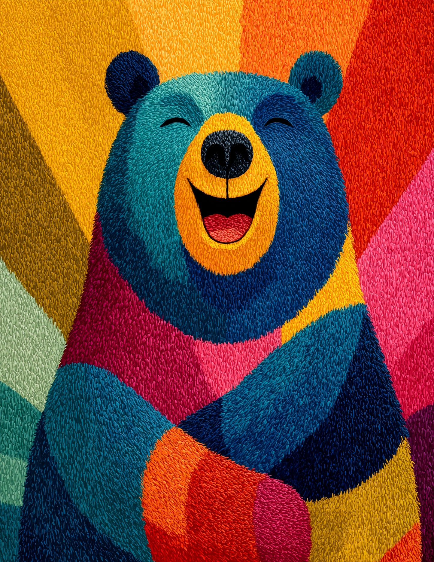 Bear — Nursery Art, Serene Pastels Digital Wall Art, 3 Sizes Included, Nursery Decor