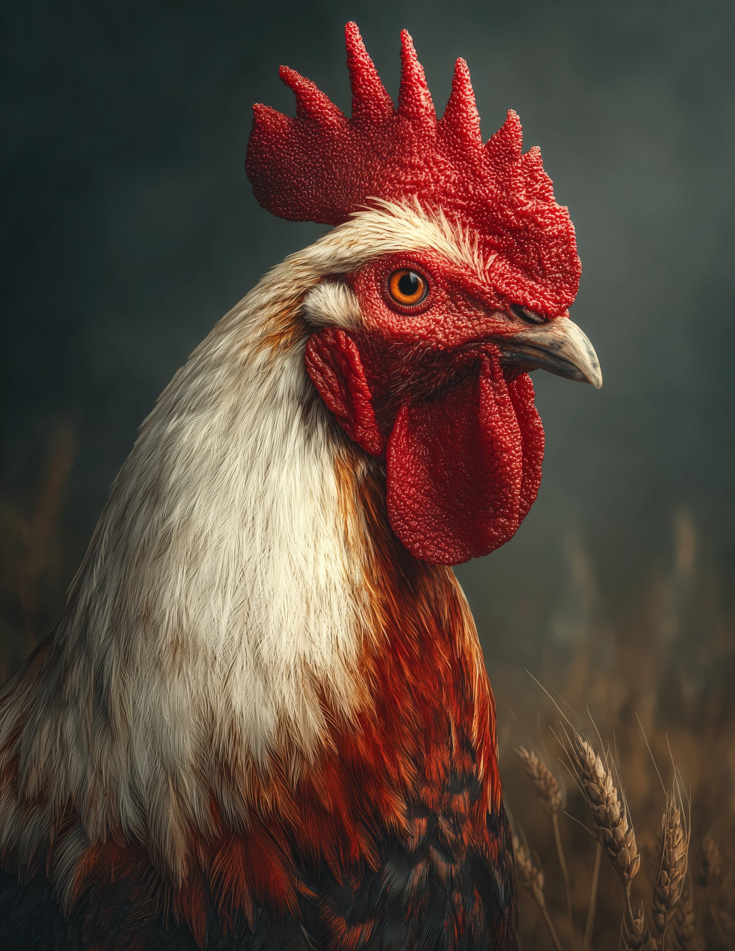 Chicken — Realistic Art, Calm Palette Digital Wall Art, 3 Sizes Included, Living Room Decor