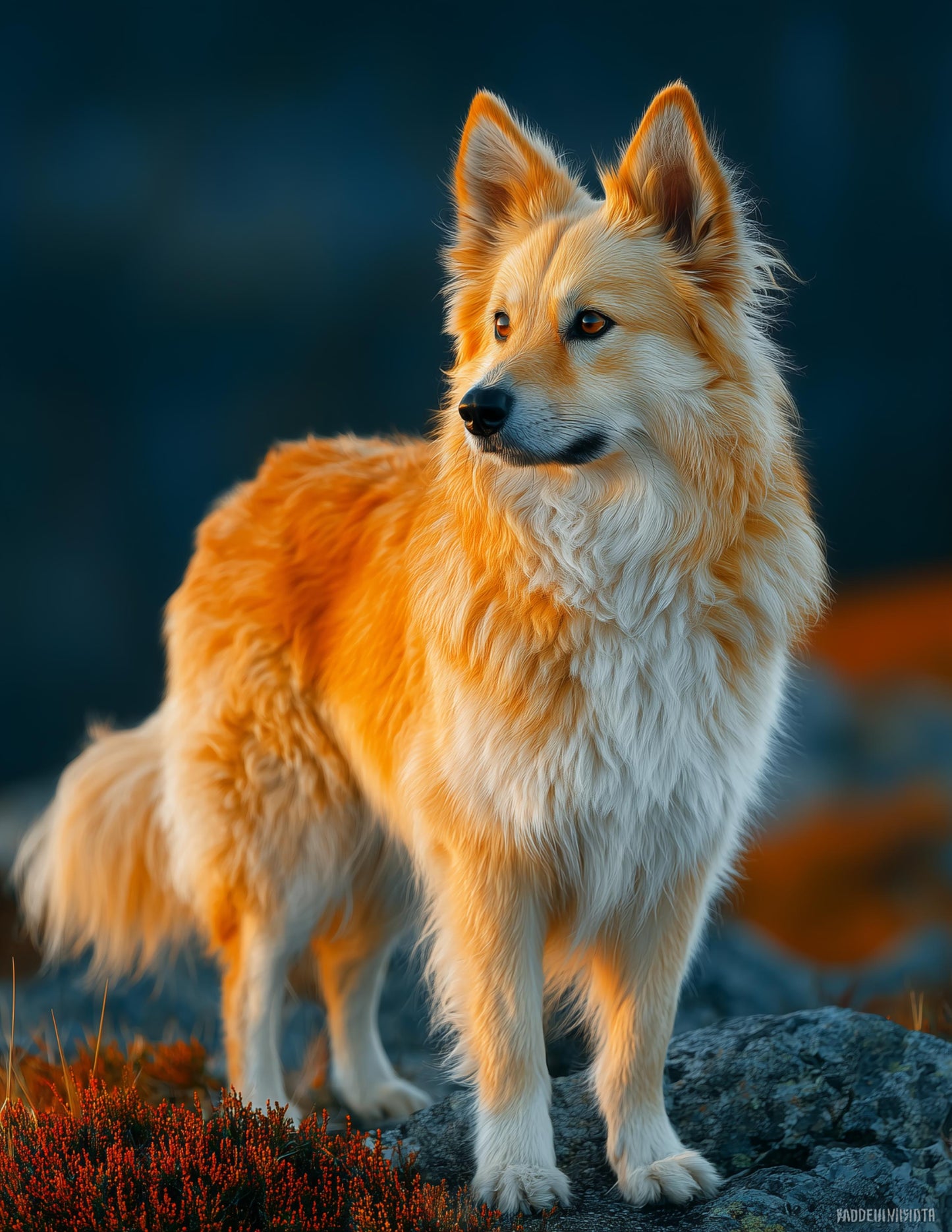 Dog — Realistic Art, Rustic Tones Digital Wall Art, 3 Sizes Included, Living Room Decor