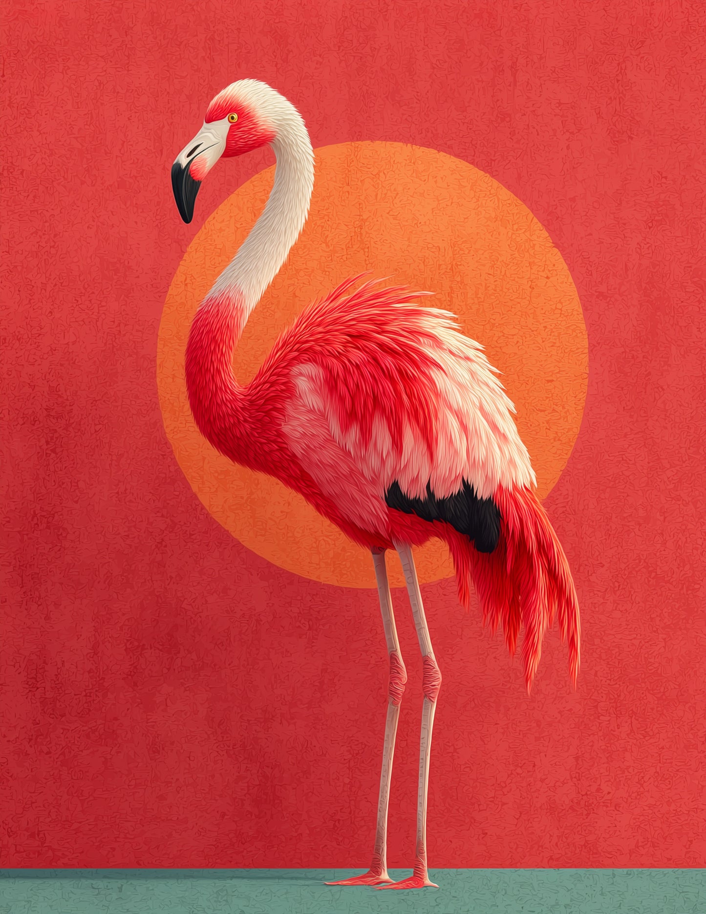 Flamingo — Nursery Art, Gentle Hues Digital Wall Art, 3 Sizes Included, Nursery Decor