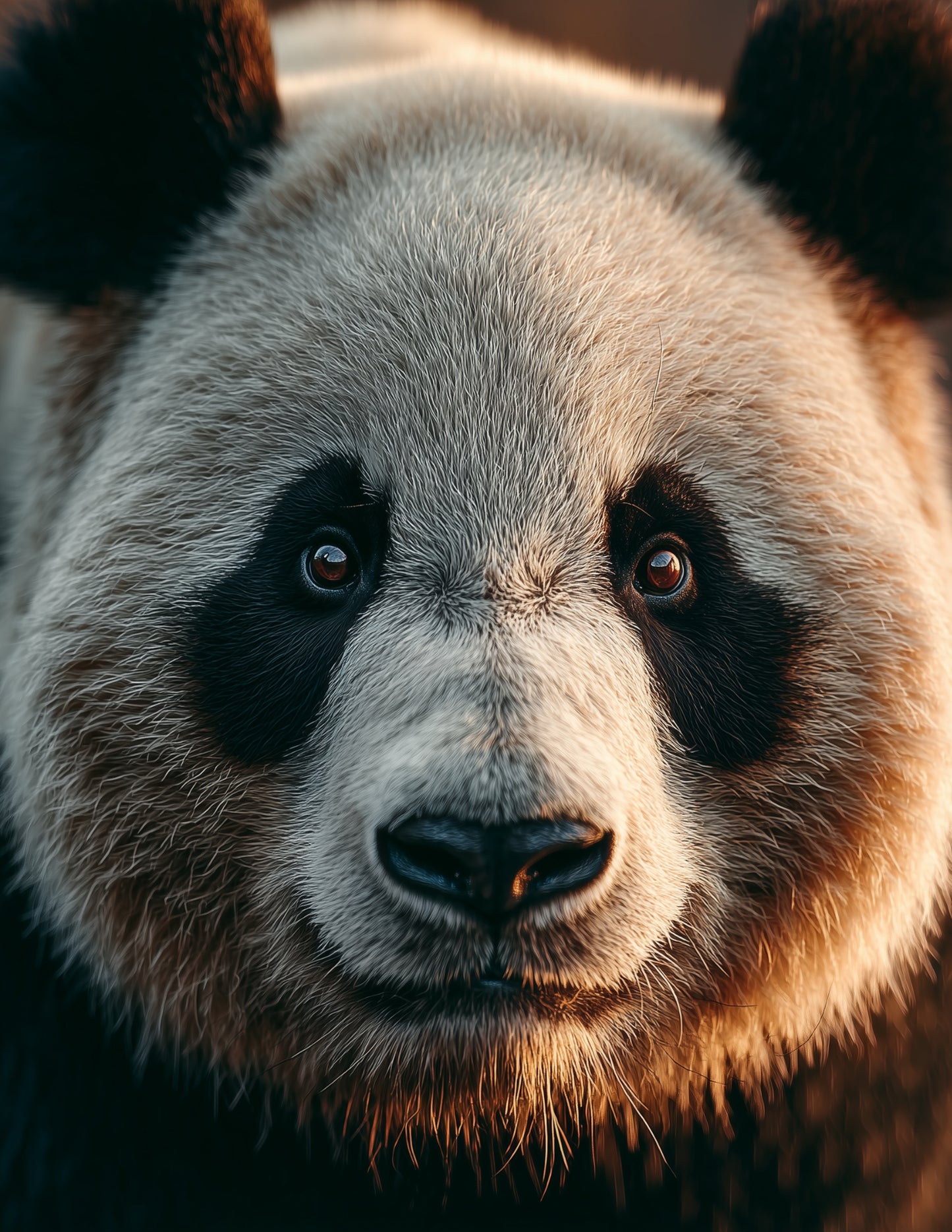 Giant Panda — Realistic Art, Balanced Tones Digital Wall Art, 3 Sizes Included, Living Room Decor