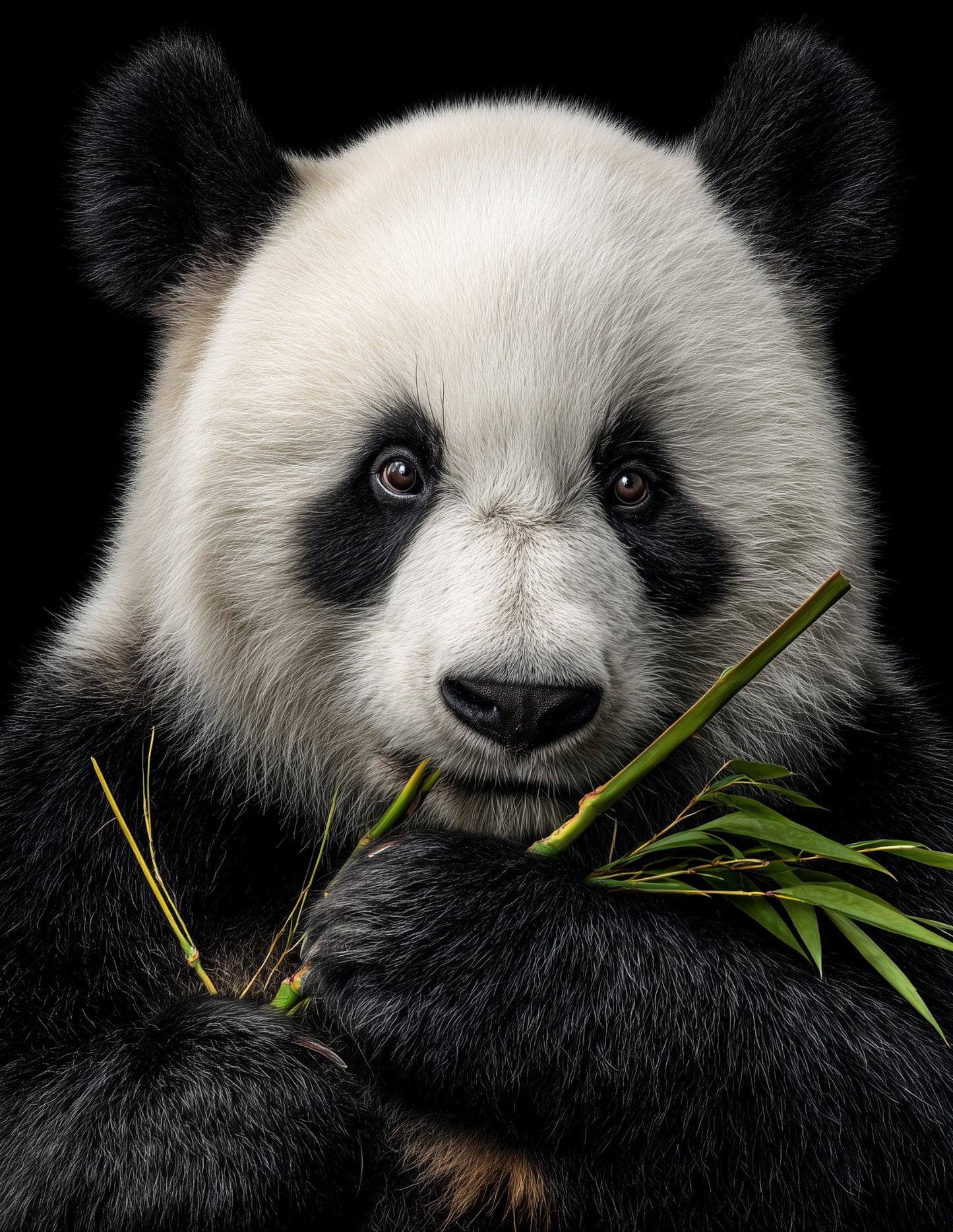 Giant Panda — Realistic Art, Refined Detail Digital Wall Art, 3 Sizes Included, Living Room Decor