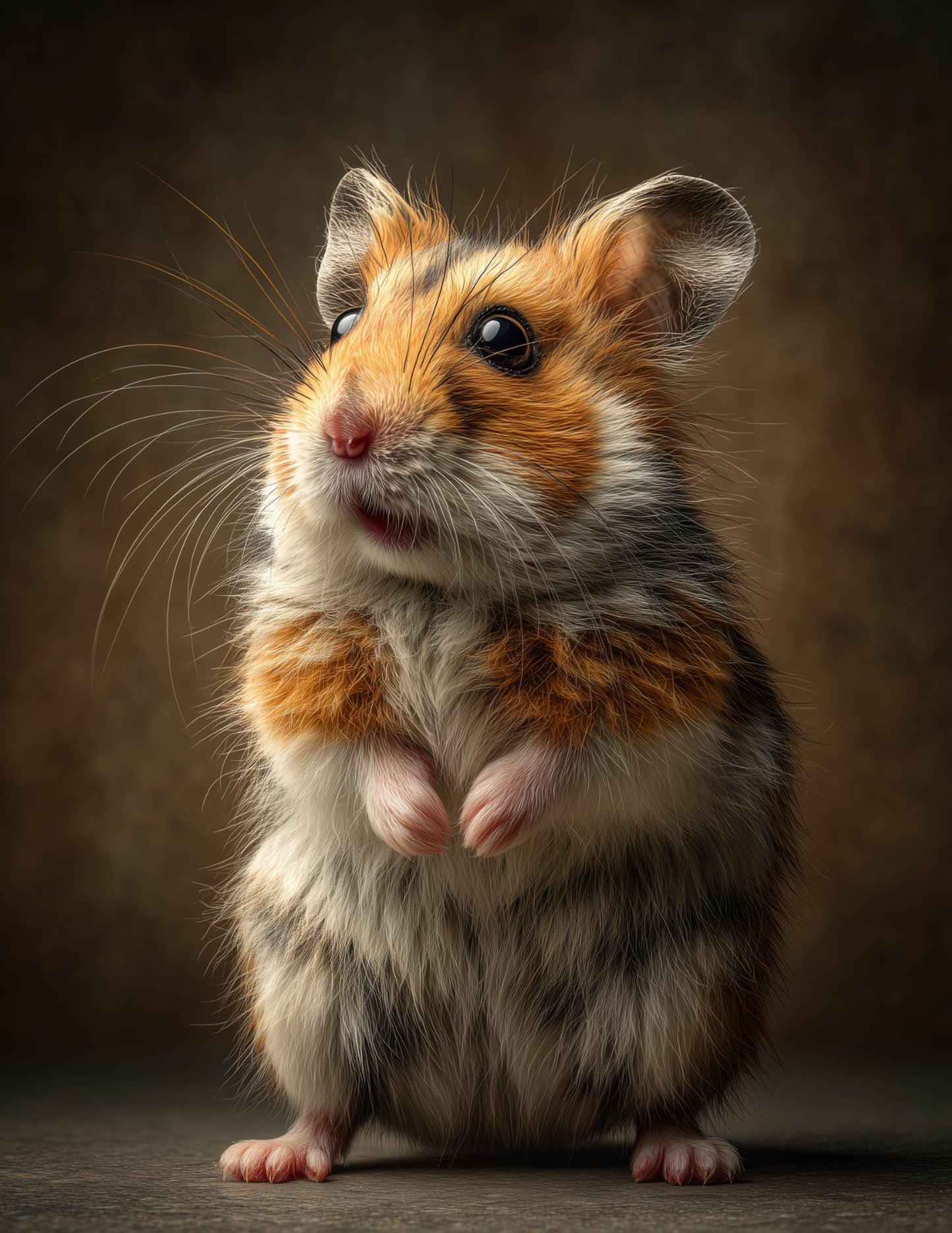 Hamster — Realistic Art, Balanced Tones Digital Wall Art, 3 Sizes Included, Living Room Decor
