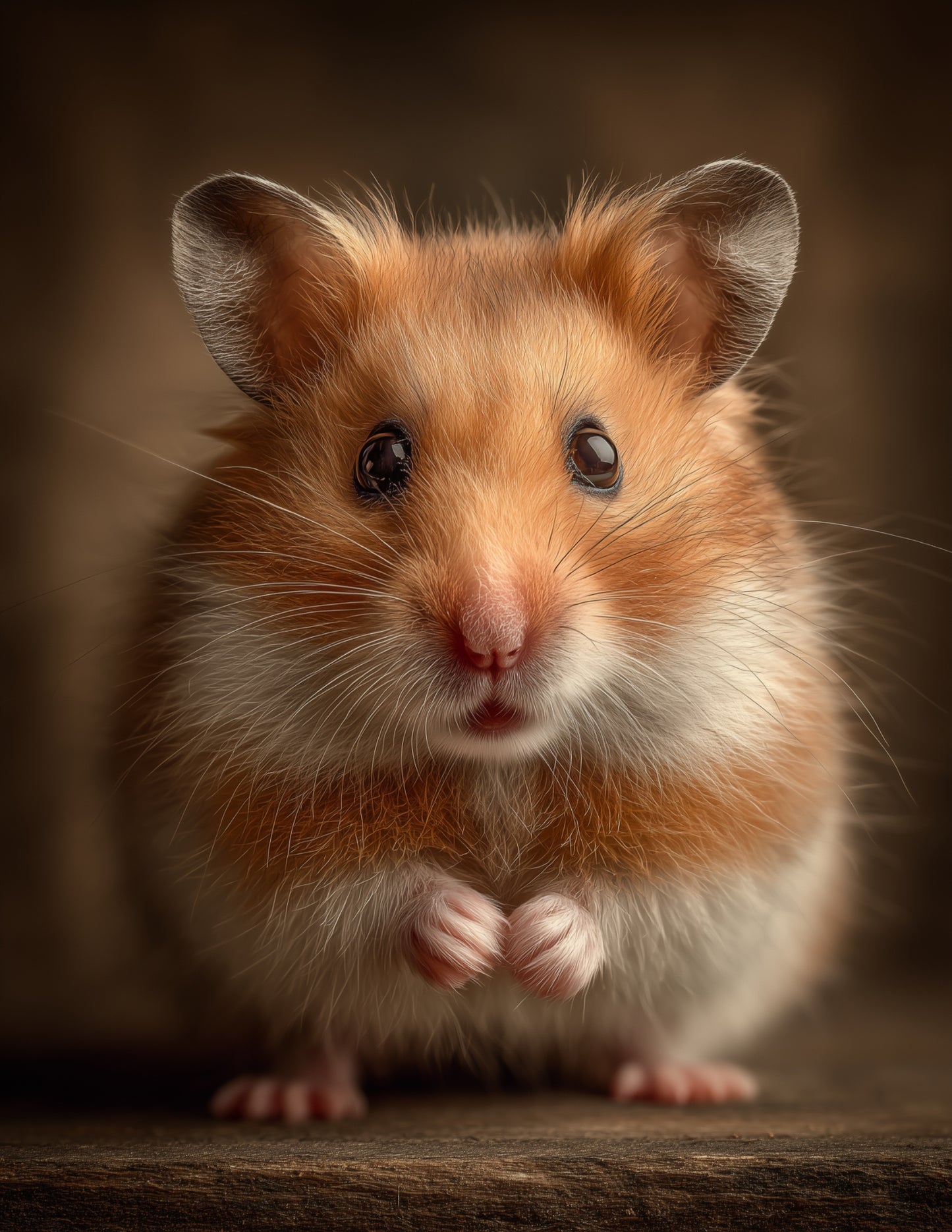 Hamster — Realistic Art, Calm Mood Digital Wall Art, 3 Sizes Included, Living Room Decor