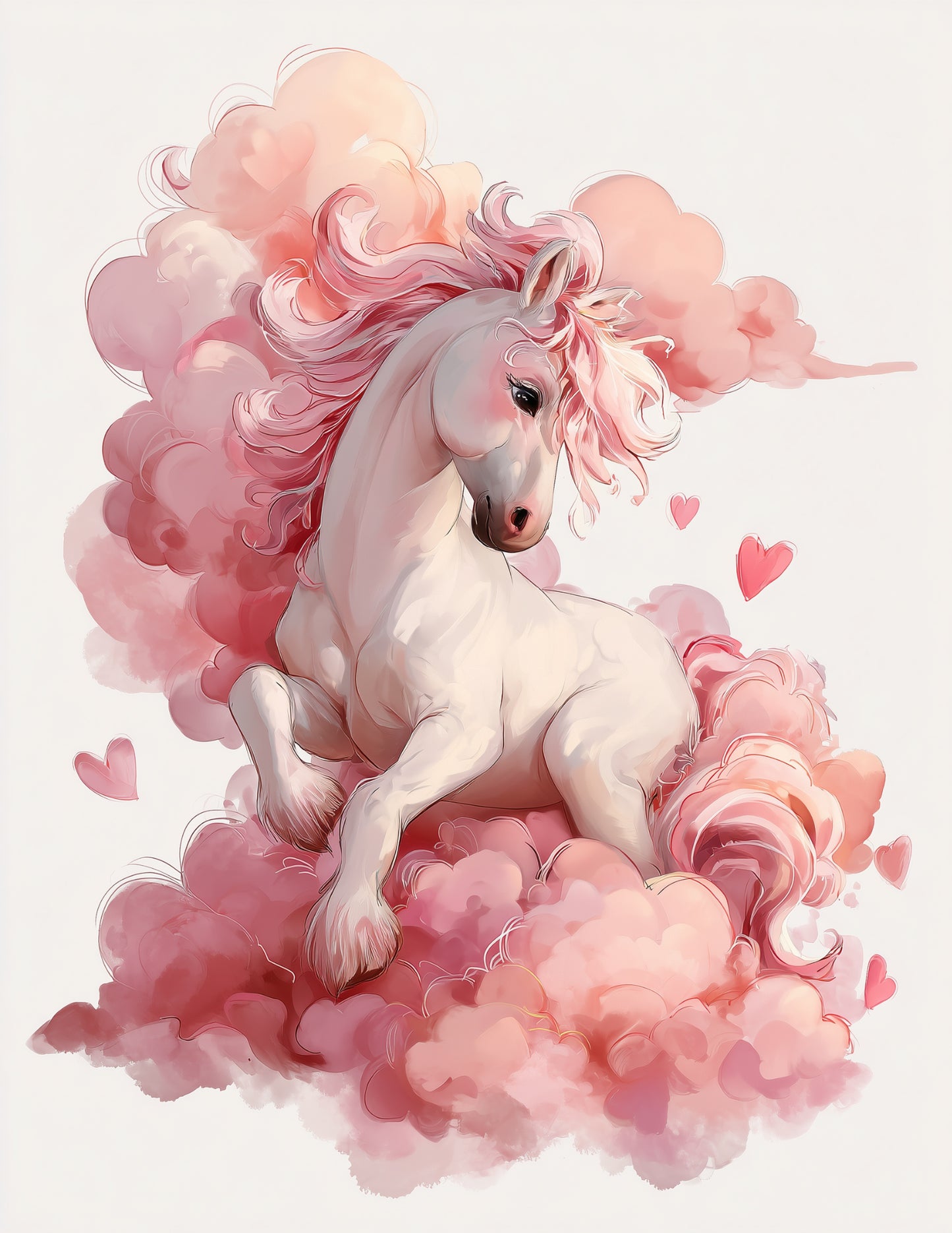 Horse — Nursery Art, Warm Hues Digital Wall Art, 3 Sizes Included, Nursery Decor