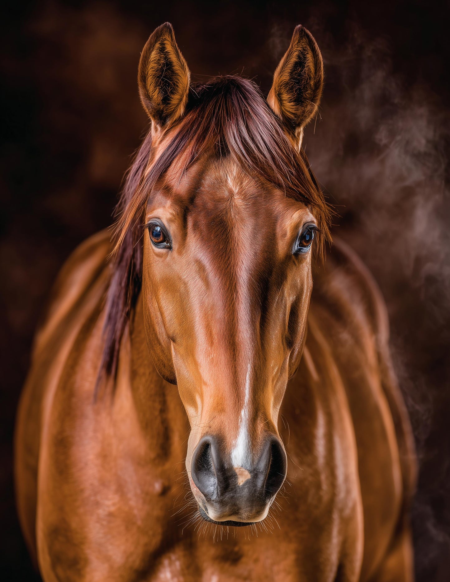 Horse — Realistic Art, Rustic Tones Digital Wall Art, 3 Sizes Included, Living Room Decor