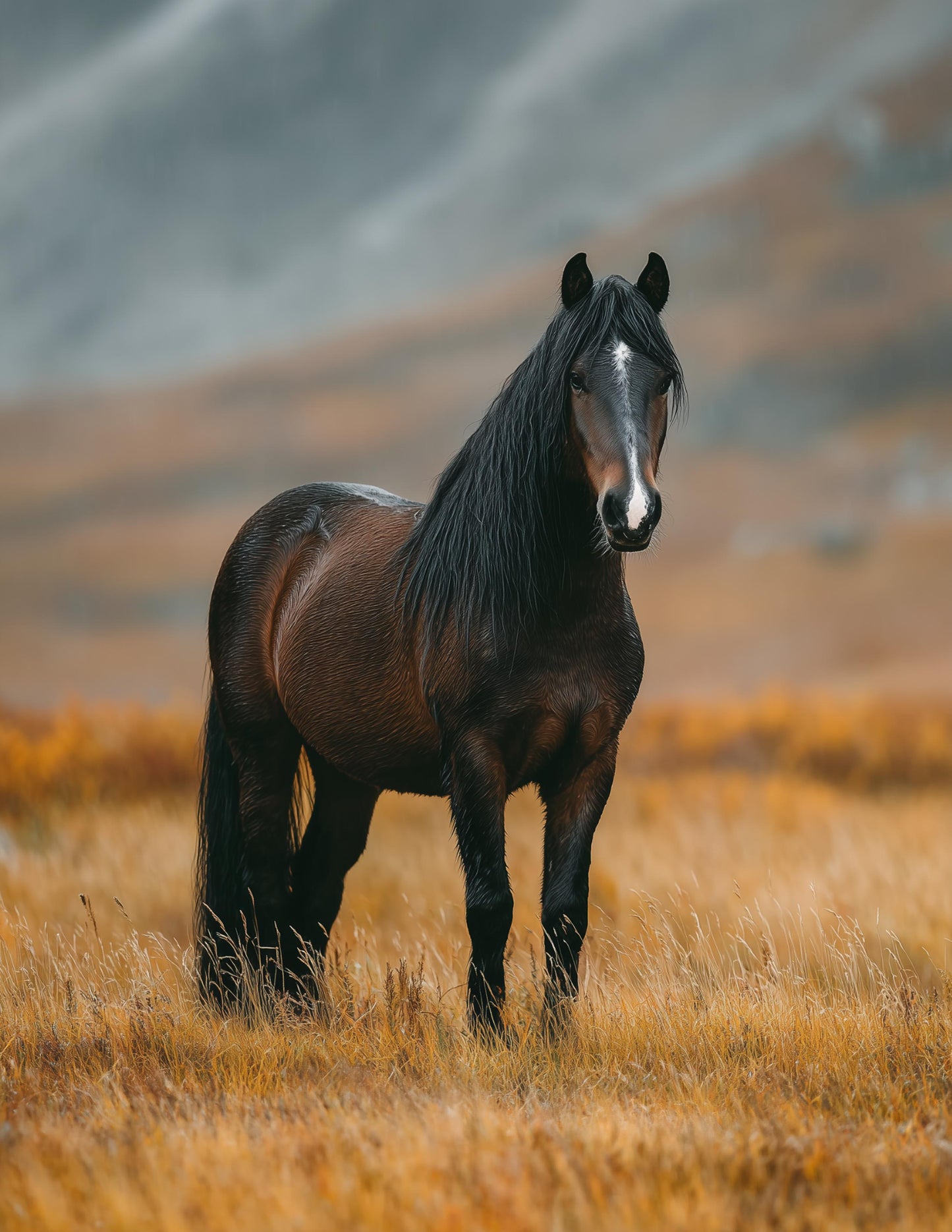 Horse — Realistic Art, Saddle Warmth Digital Wall Art, 3 Sizes Included, Living Room Decor
