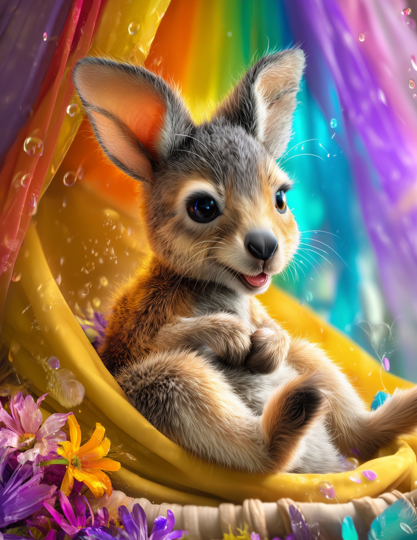 Kangaroo — Nursery Art, Serene Tones Digital Wall Art, 3 Sizes Included, Nursery Decor