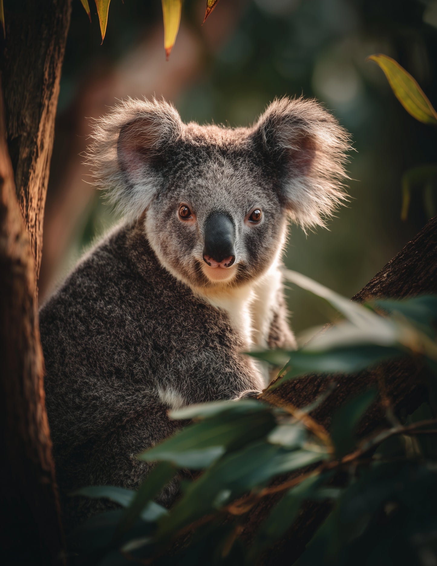 Koala —Realistic Art, Rich Texture Digital Wall Art, 3 Sizes Included, Living Room Decor