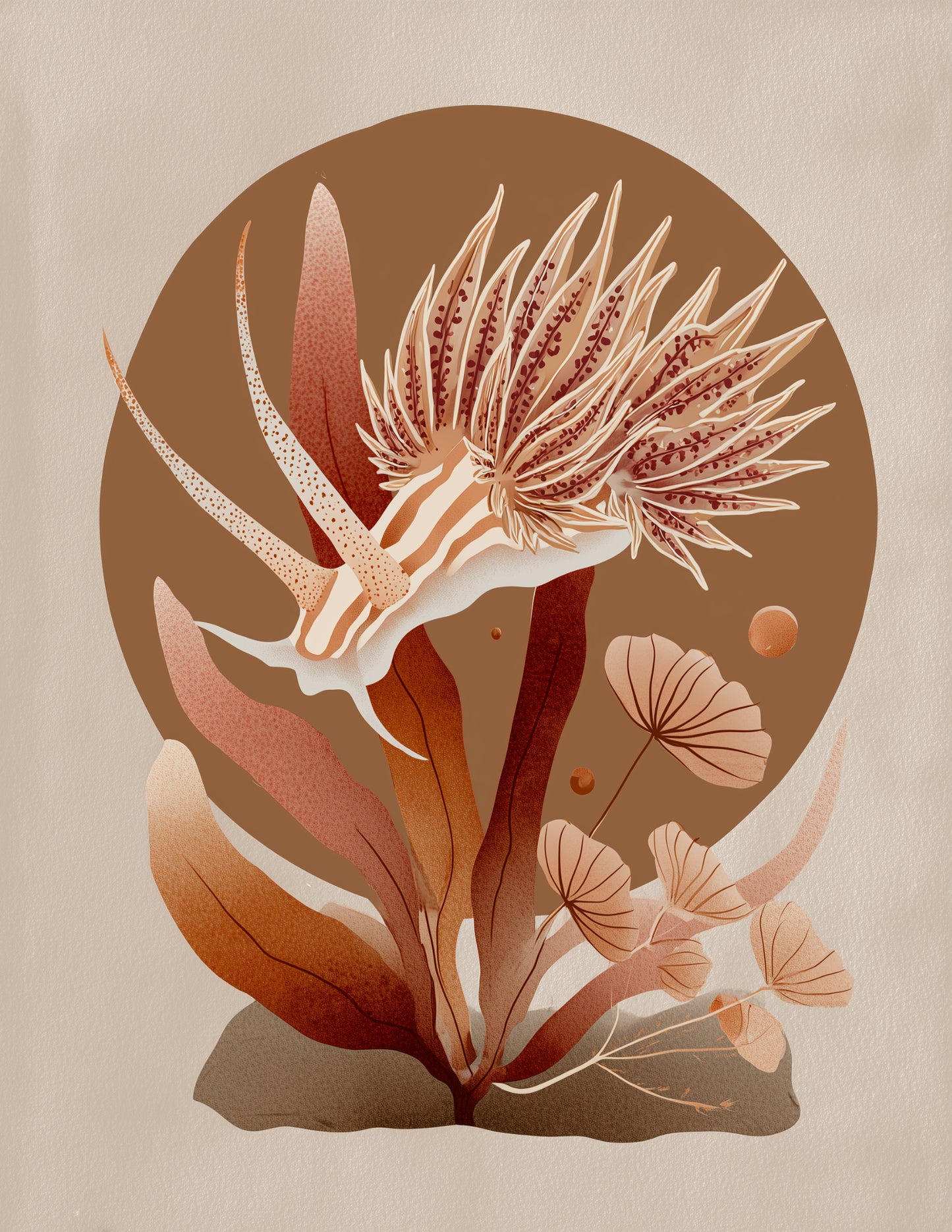 Nudibranch — Boho Art, Midnight Palette Digital Wall Art, 3 Sizes Included, Living Room Decor