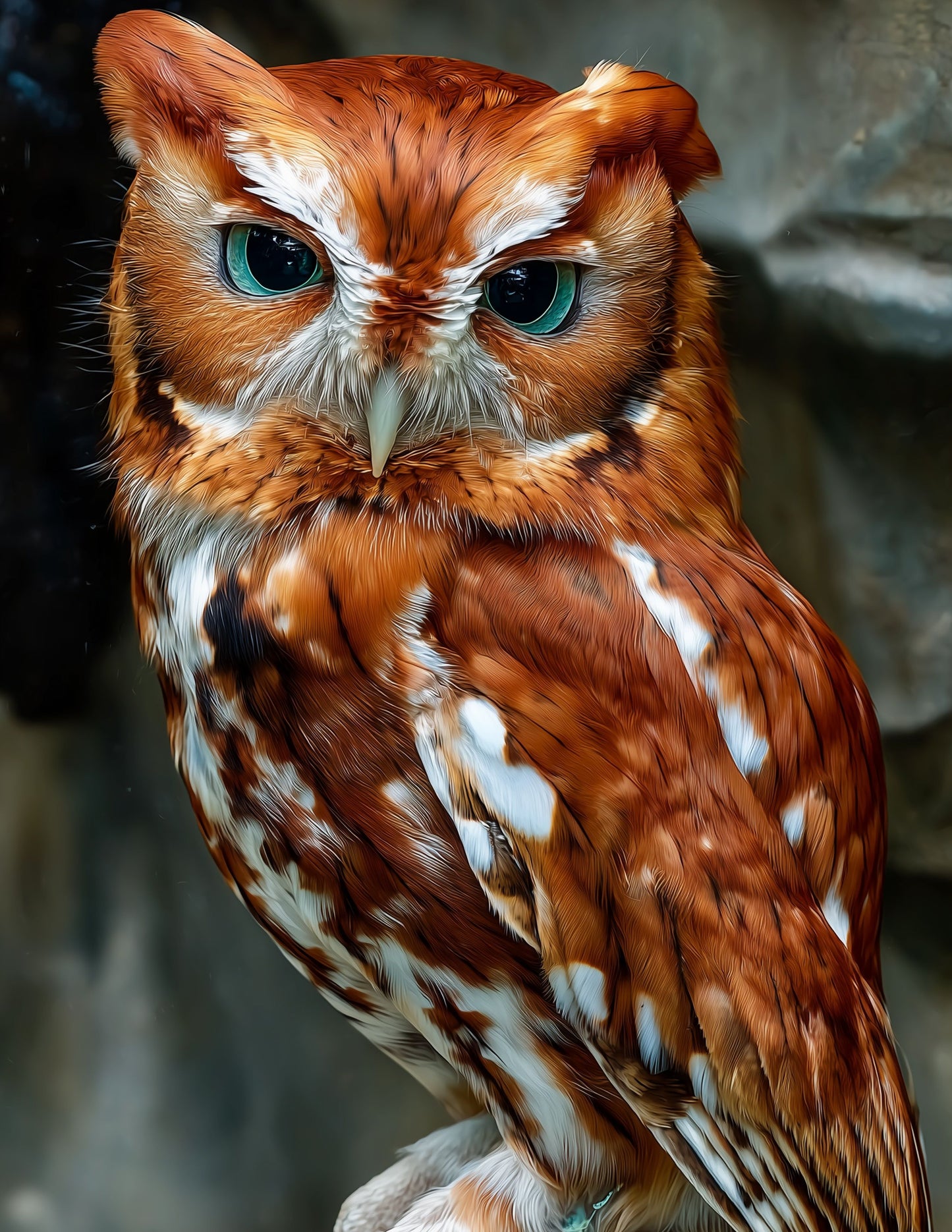 Owl — Realistic Art, Golden Mist Digital Wall Art, 3 Sizes Included, Living Room Decor