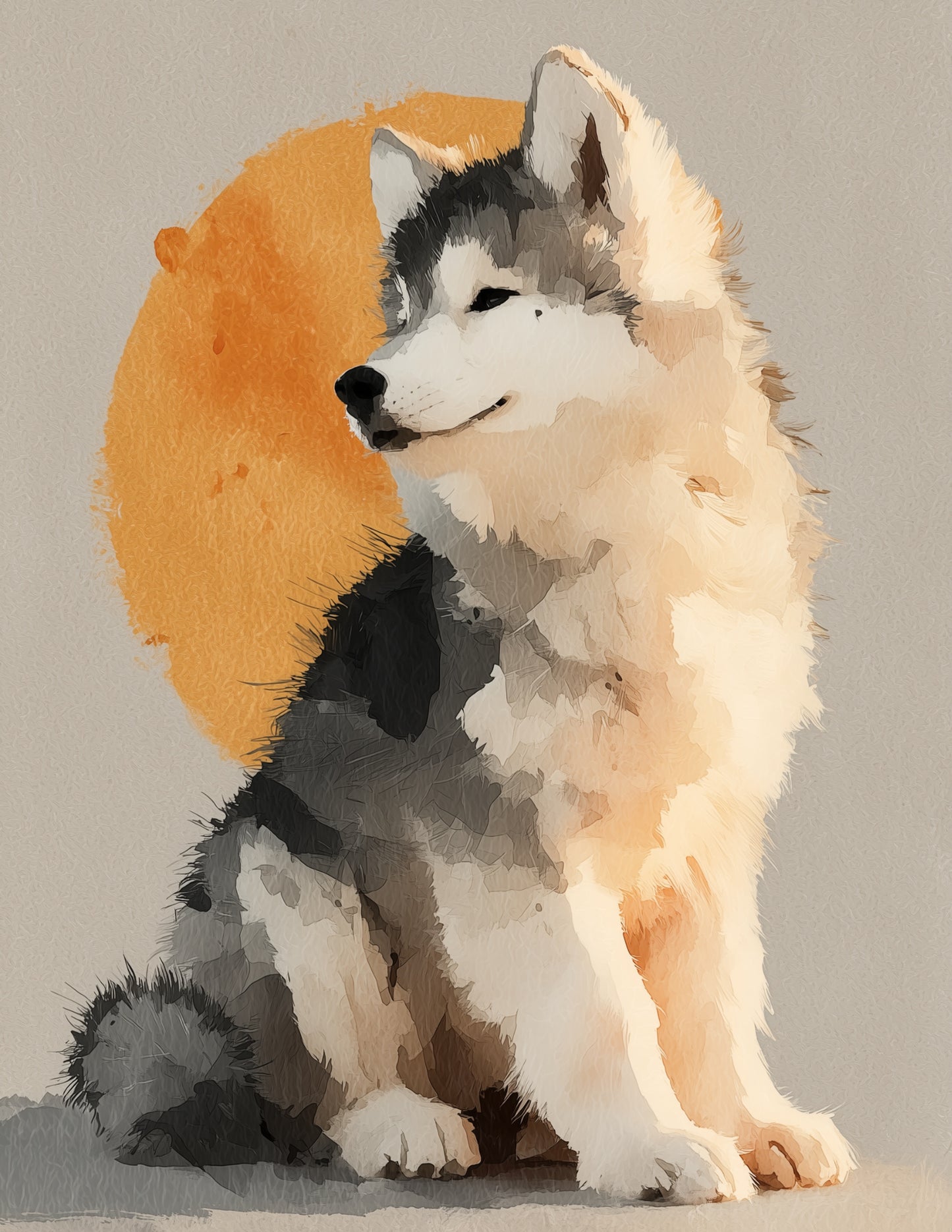 Wolf — Nursery Art, Dreamy Pastels Digital Wall Art, 3 Sizes Included, Nursery Decor