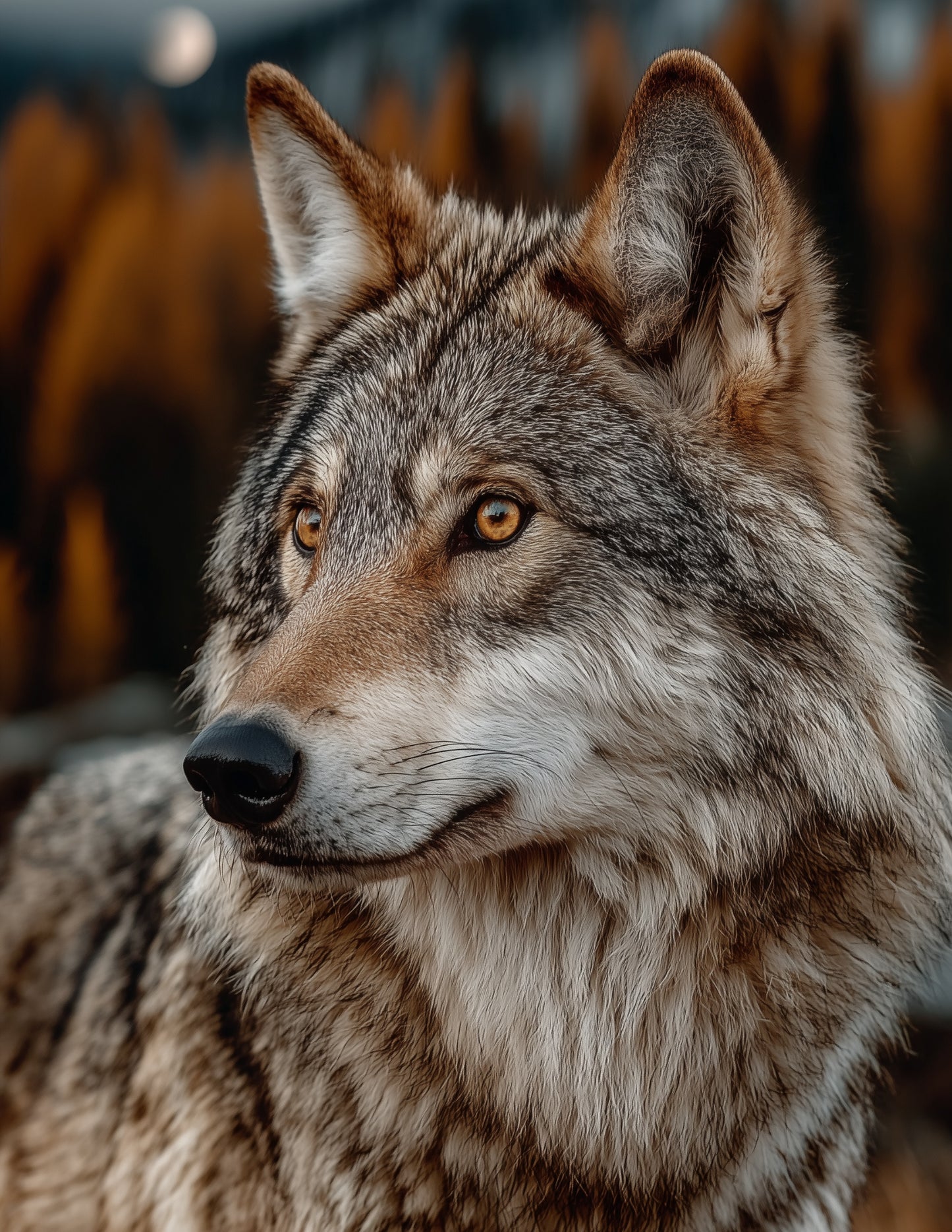Wolf — Realistic Art, Serene Tones Digital Wall Art, 3 Sizes Included, Living Room Decor