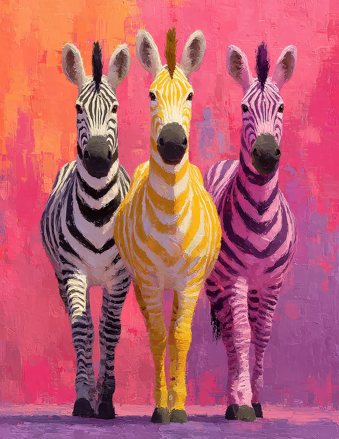 Zebra — Nursery Herd Art, Dreamy Hues Digital Wall Art, 3 Sizes Included, Nursery Decor