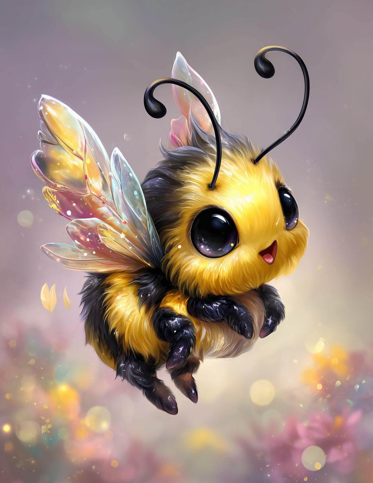 Bee — Nursery Art, Calm Hues Digital Wall Art, 3 Sizes Included, Nursery Decor