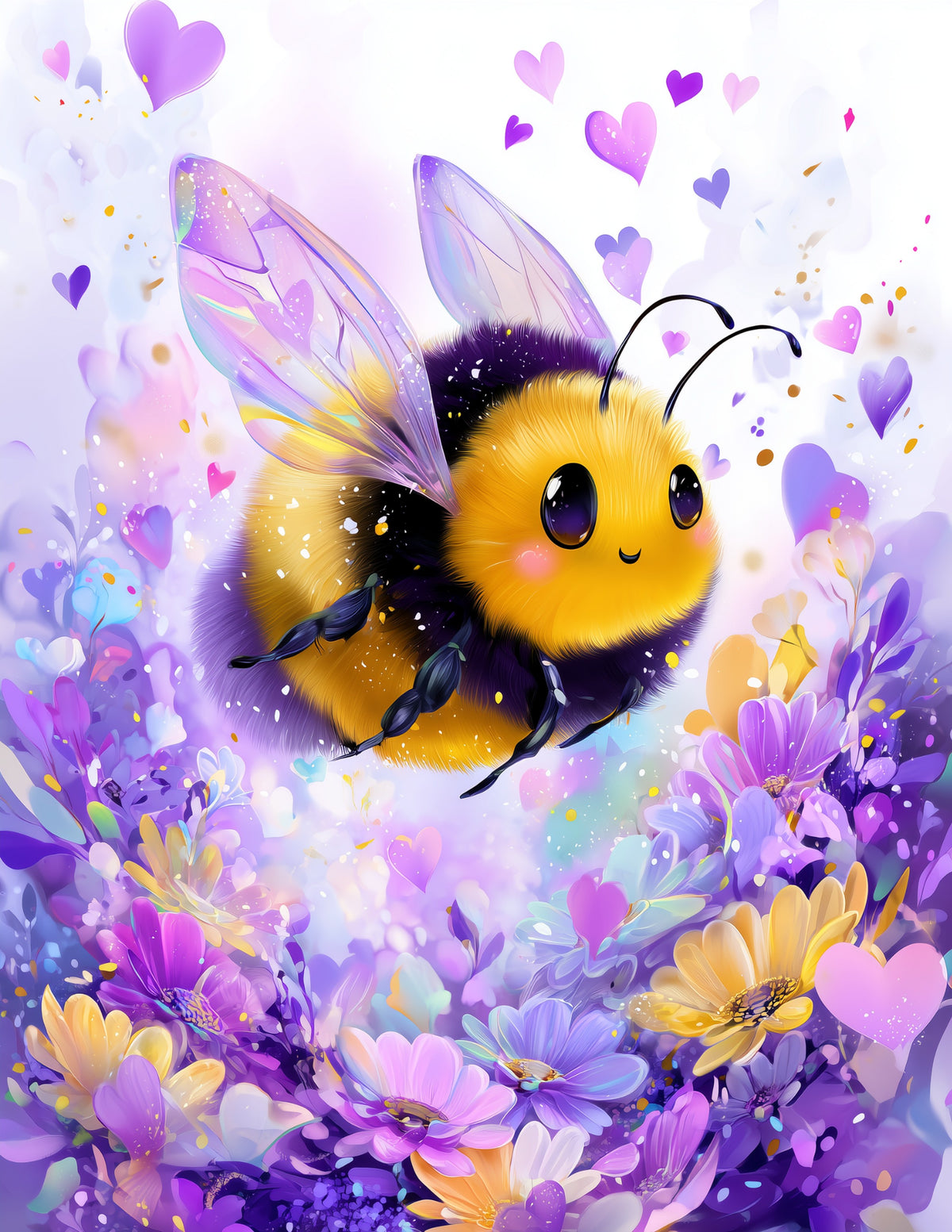 Bee — Nursery Art, Forest Hues Digital Wall Art, 3 Sizes Included, Nursery Decor