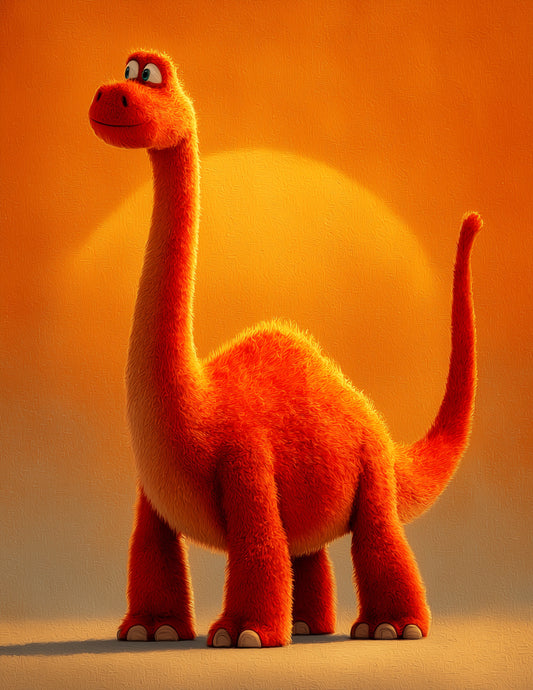 Brachiosaurus — Nursery Art, Serene Palette Digital Wall Art, 3 Sizes Included, Nursery Decor