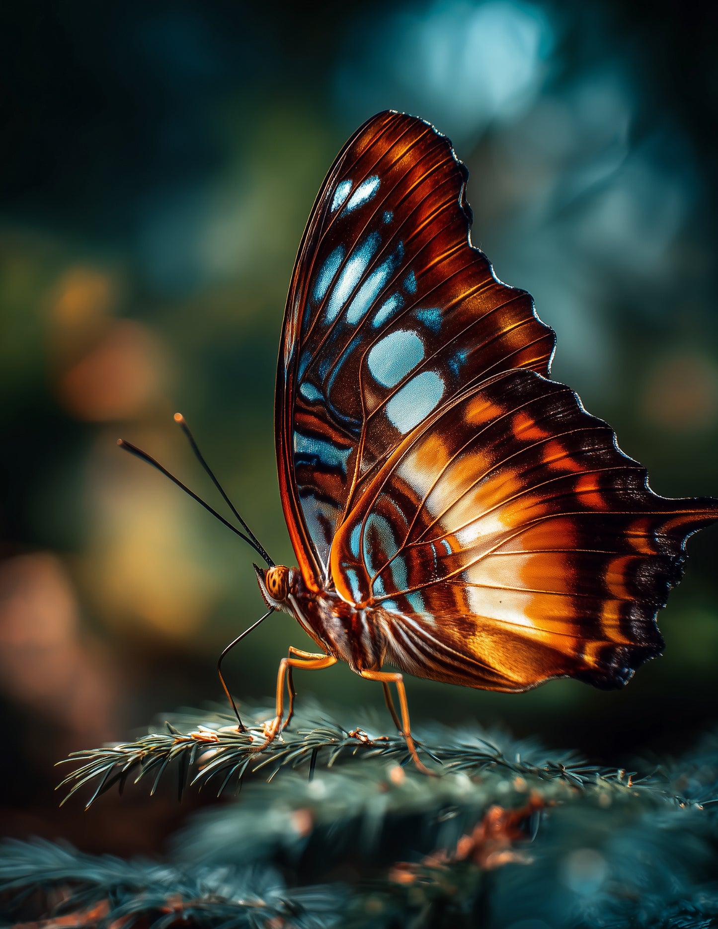 Butterfly — Realistic Art, Midnight Hues Digital Wall Art, 3 Sizes Included, Living Room Decor