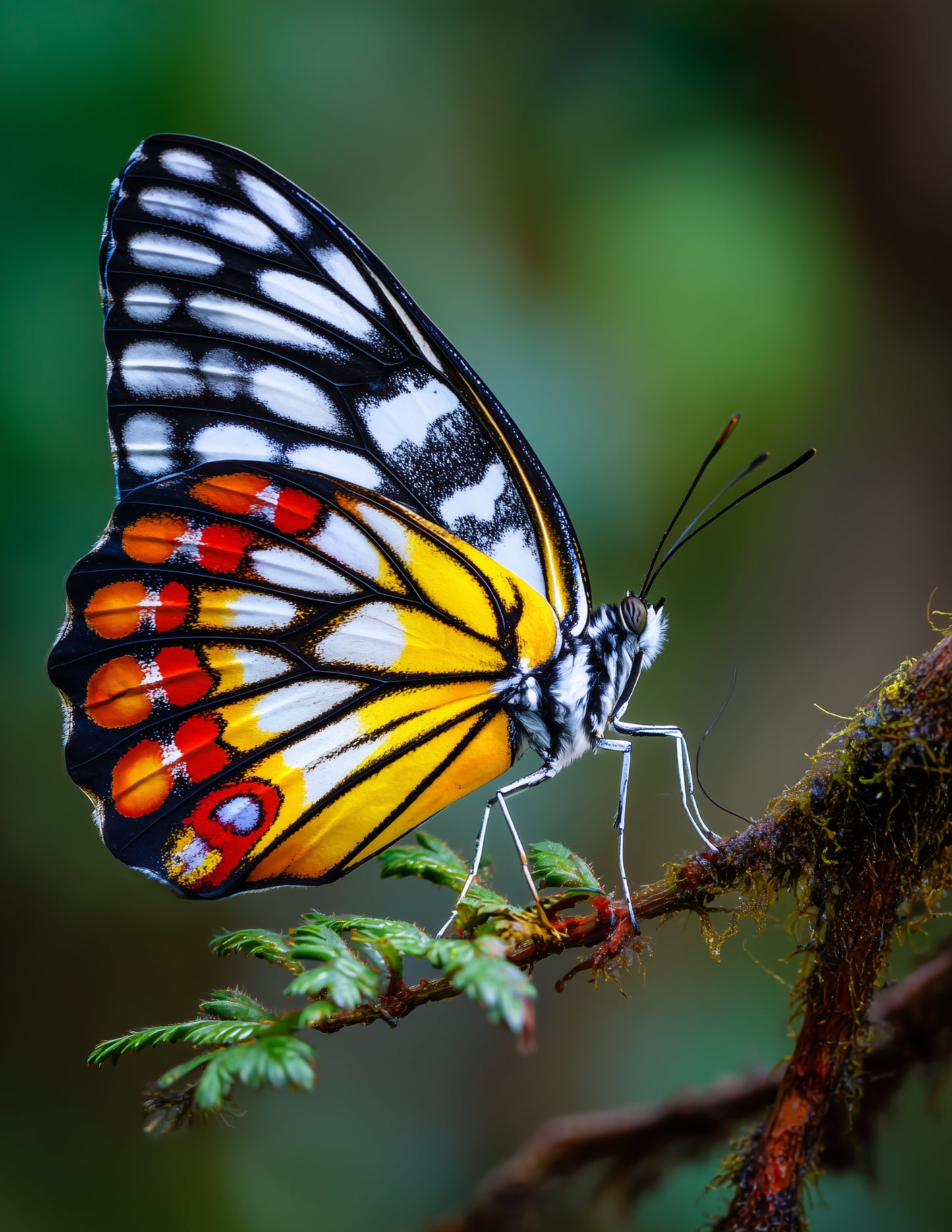 Butterfly — Realistic Art, Sunset Palette Digital Wall Art, 3 Sizes Included, Living Room Decor