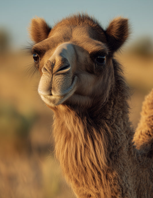 Camel — Realistic Art, Warm Detail Digital Wall Art, 3 Sizes Included, Living Room Decor