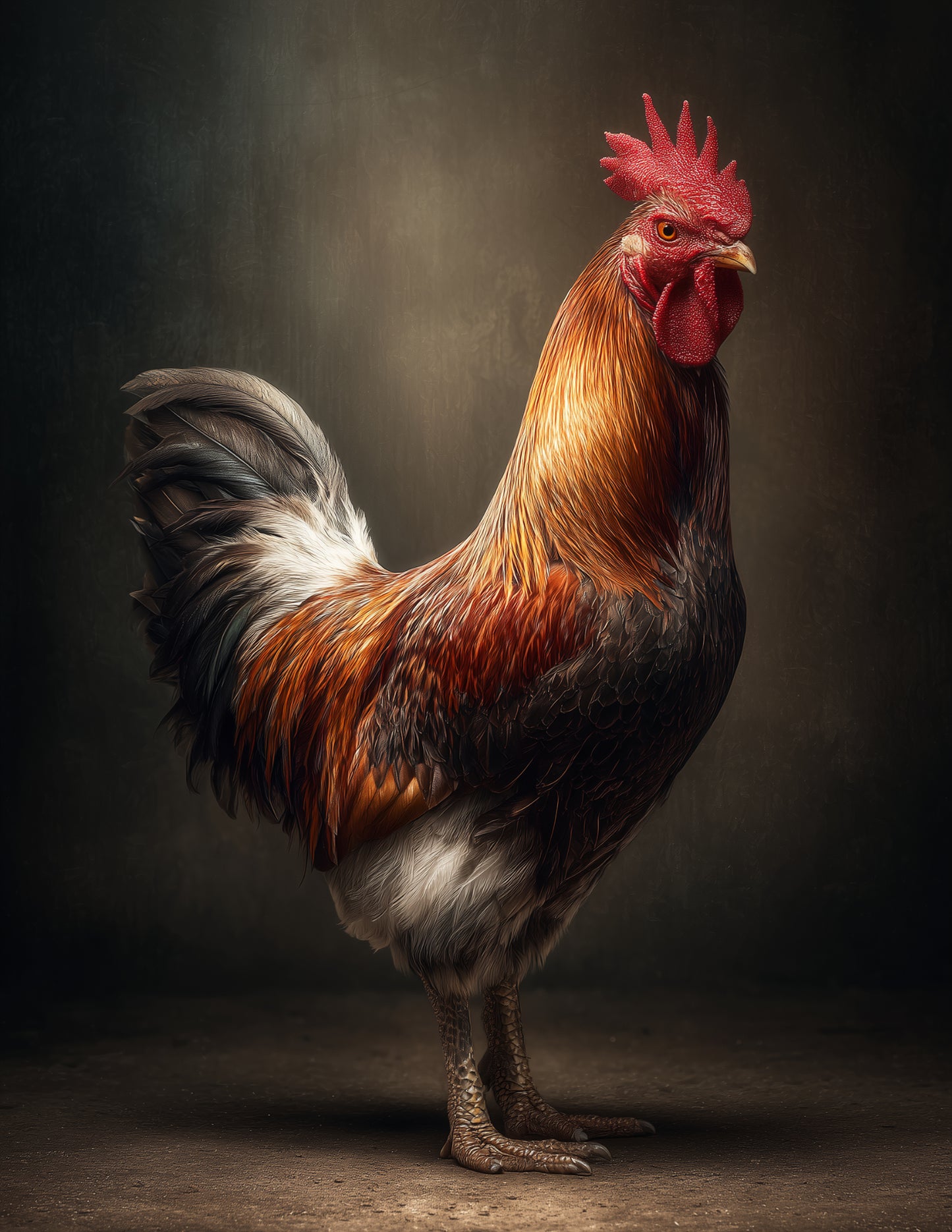 Chicken — Realistic Art, Balanced Tones Digital Wall Art, 3 Sizes Included, Living Room Decor