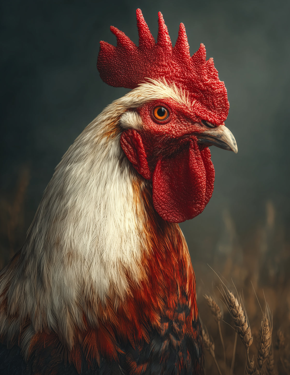 Chicken — Realistic Art, Calm Palette Digital Wall Art, 3 Sizes Included, Living Room Decor