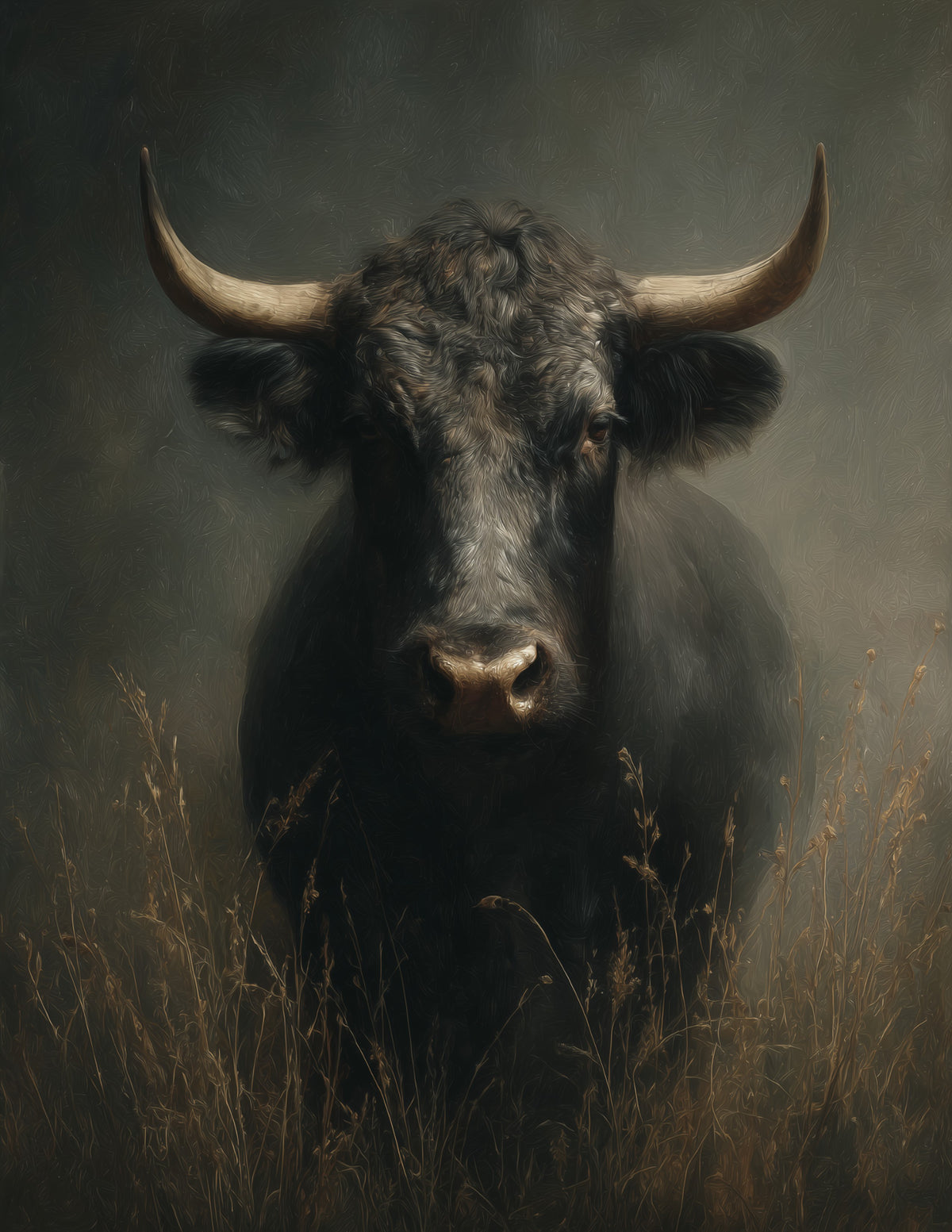 Cow —Realistic Art, Dramatic Texture Digital Wall Art, 3 Sizes Included, Living Room Decor