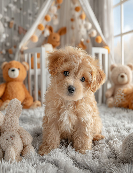 Dog — Nursery Art, Warm Tones Digital Wall Art, 3 Sizes Included, Nursery Decor