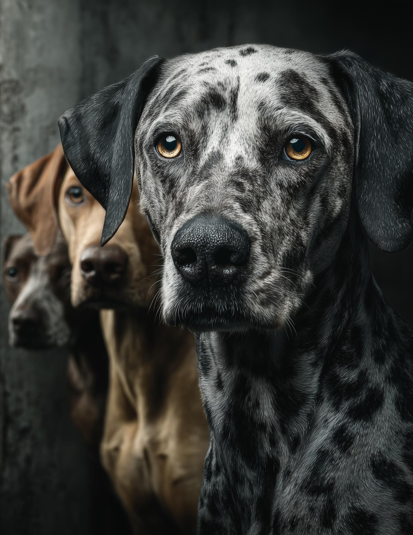 Dog — Realistic Art, Warm Tones Digital Wall Art, 3 Sizes Included, Living Room Decor