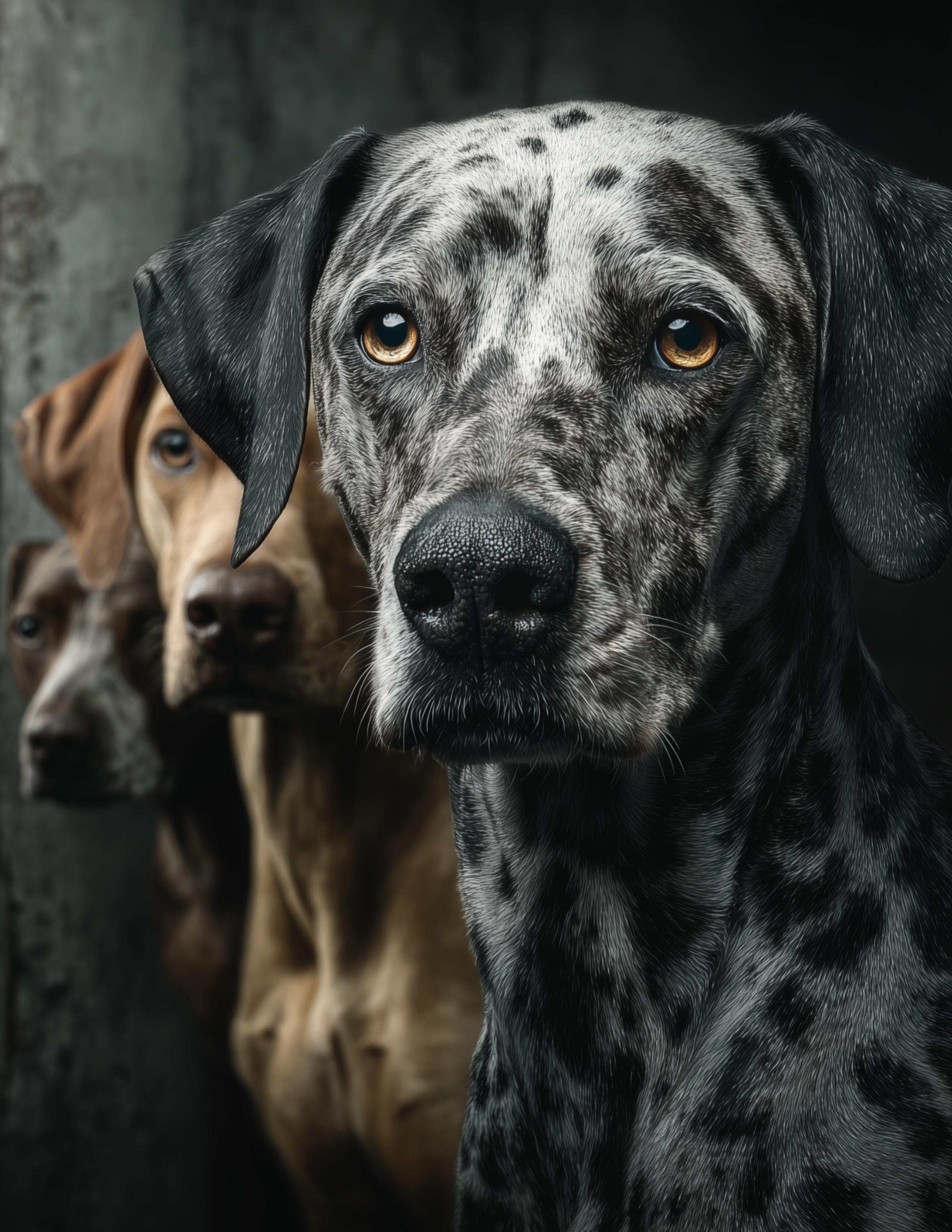 Dog — Realistic Art, Warm Tones Digital Wall Art, 3 Sizes Included, Living Room Decor