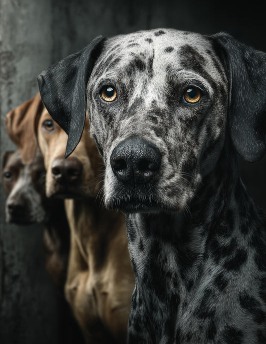 Dog — Realistic Art, Warm Tones Digital Wall Art, 3 Sizes Included, Living Room Decor