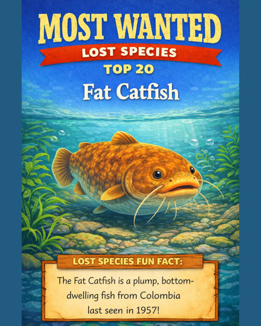 Fat Catfish — Lost Species Art, Most Wanted Top 20, 3 Sizes Included, Living Room Decor