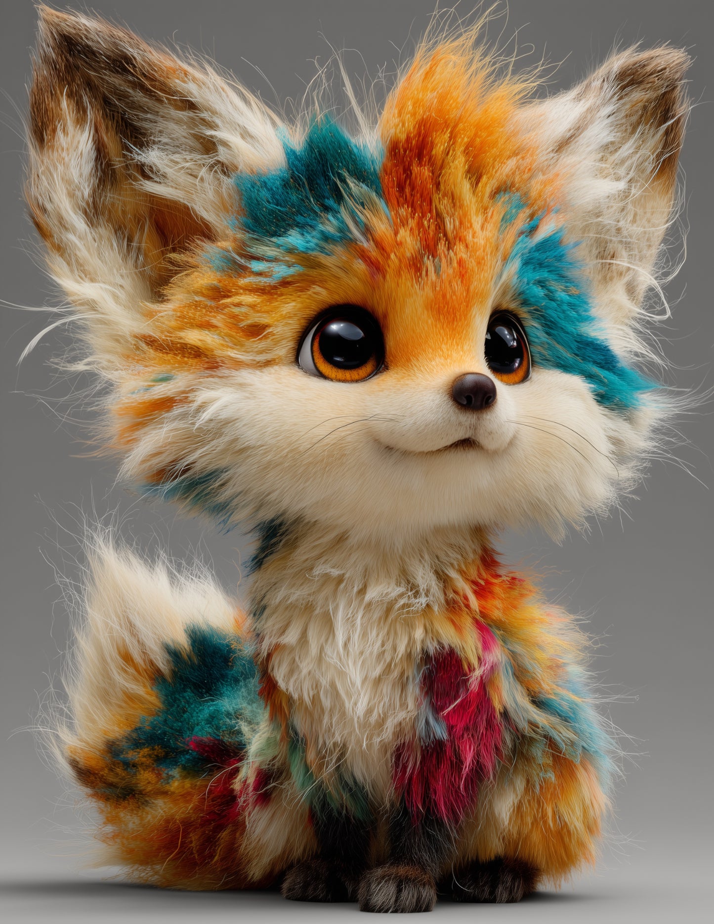 Fox — Cute Cartoon Art, Serene Palette Digital Wall Art, 3 Sizes Included, Nursery Decor