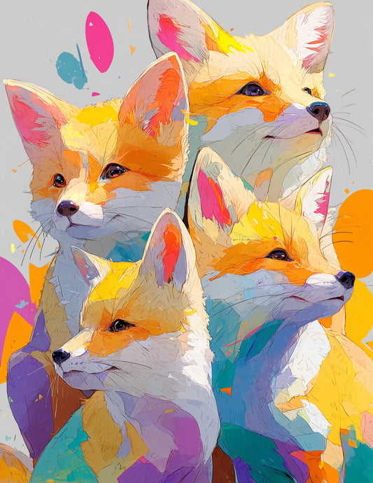 Fox — Nursery Pack Art, Calm Tones Digital Wall Art, 3 Sizes Included, Nursery Decor