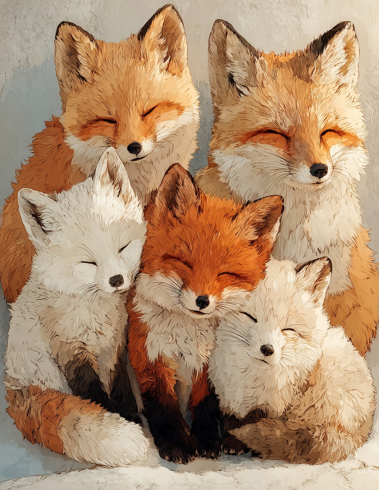 Fox — Nursery Pack Art, Serene Hues Digital Wall Art, 3 Sizes Included, Nursery Decor