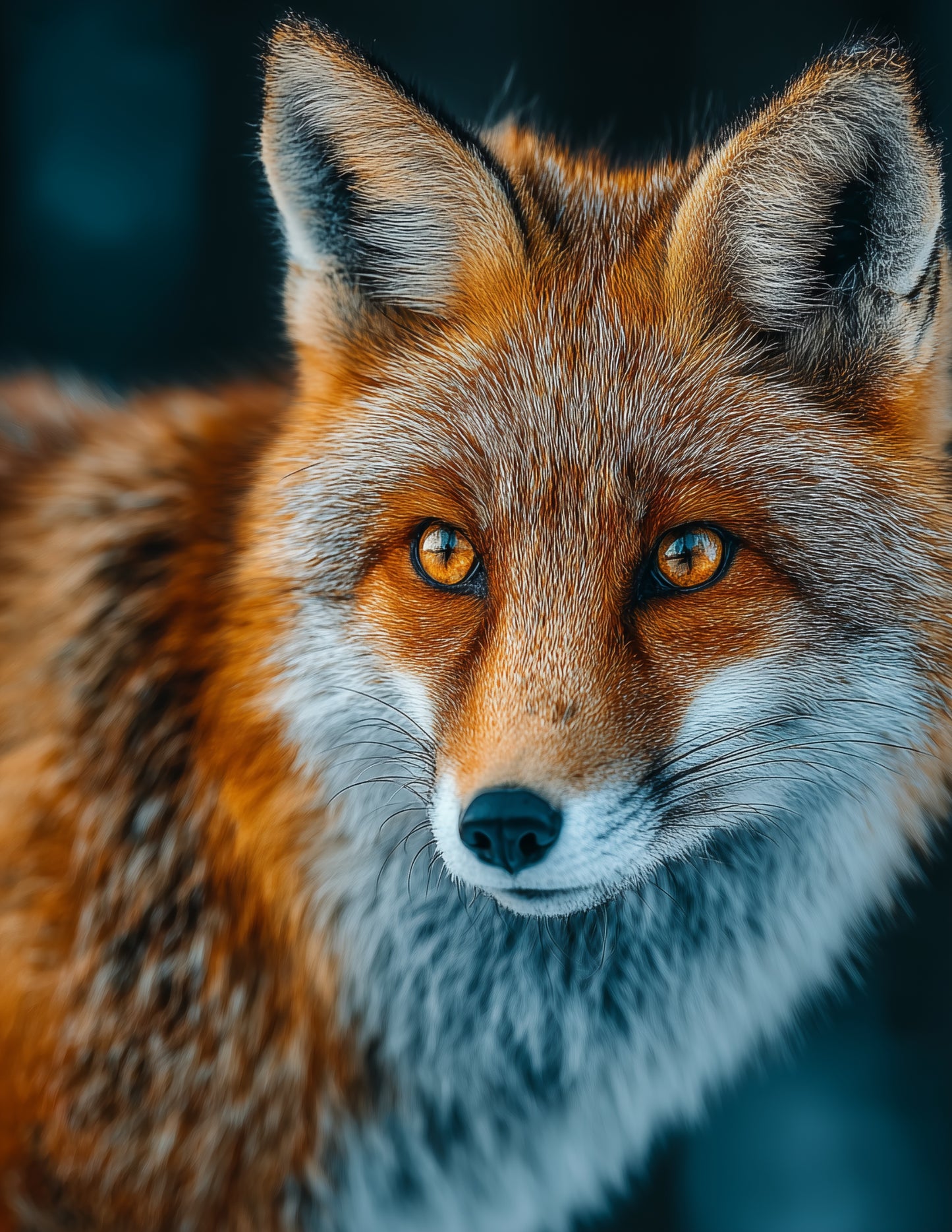 Fox — Realistic Art, Calm Mood Digital Wall Art, 3 Sizes Included, Living Room Decor