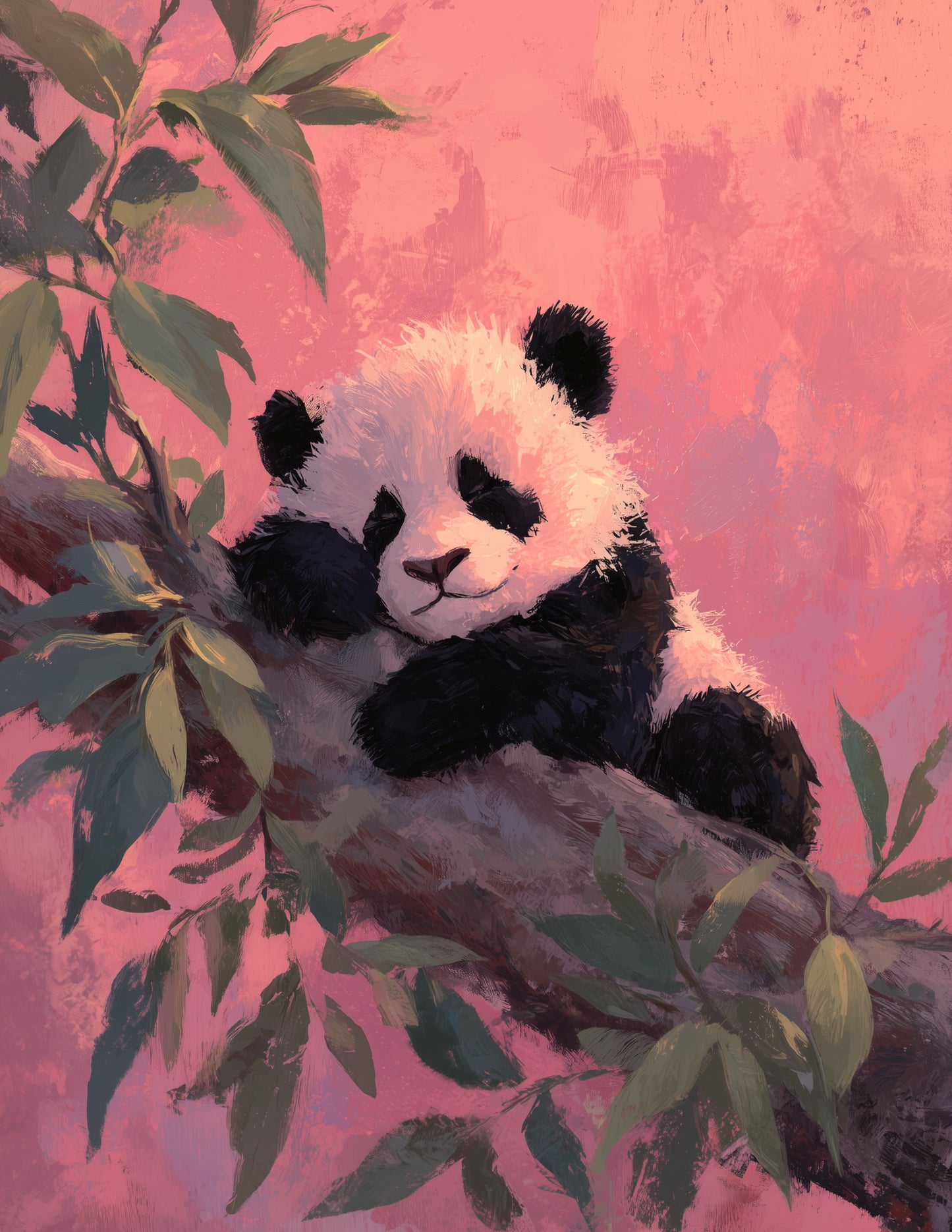 Giant Panda — Nursery Art, Calm Palette Digital Wall Art, 3 Sizes Included, Nursery Decor