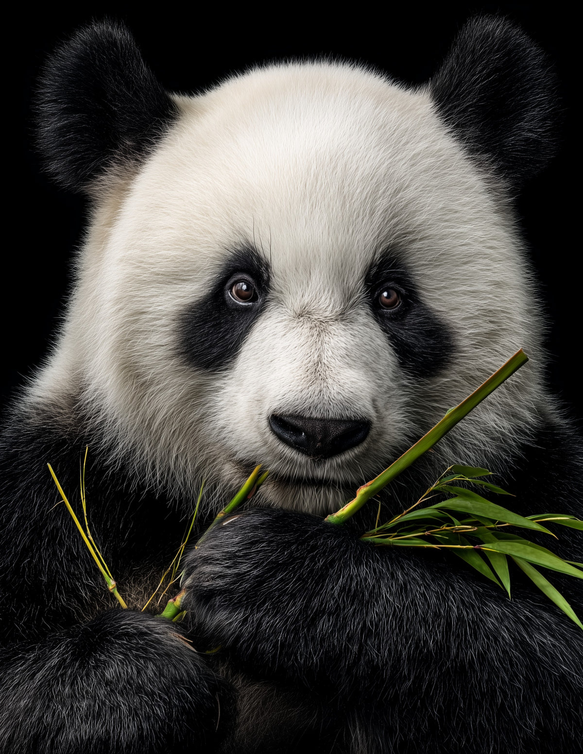 Giant Panda — Realistic Art, Refined Detail Digital Wall Art, 3 Sizes Included, Living Room Decor