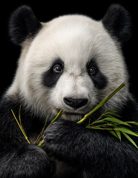 Giant Panda — Realistic Art, Refined Detail Digital Wall Art, 3 Sizes Included, Living Room Decor