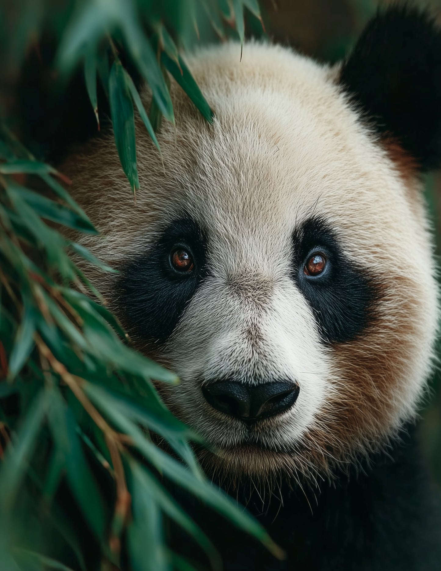 Giant Panda — Realistic Art, Subtle Transitions Digital Wall Art, 3 Sizes Included, Living Room Decor