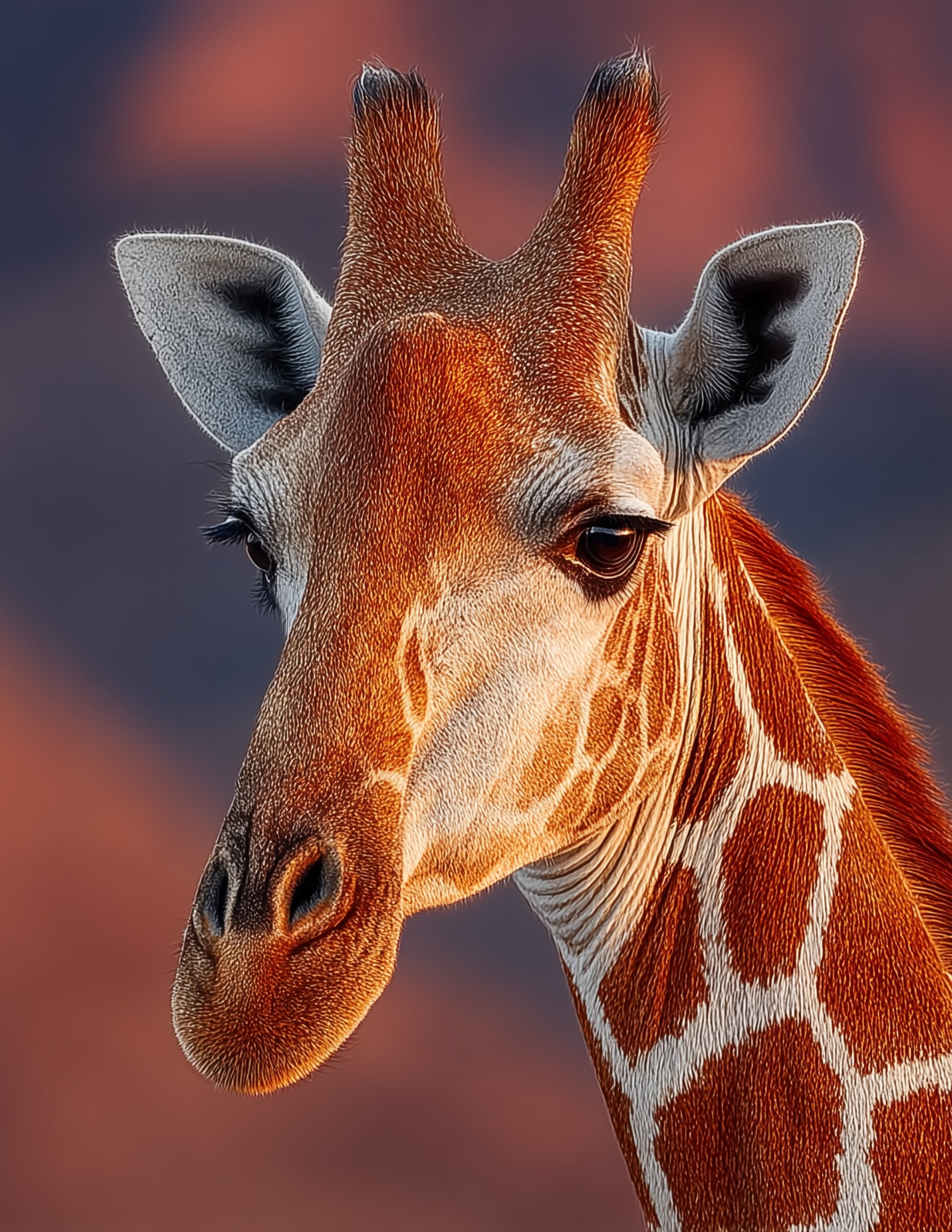 Giraffe — Realistic Art, Soft Light Digital Wall Art, 3 Sizes Included, Living Room Decor