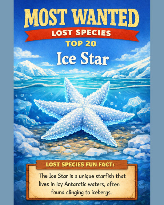 Ice Star — Lost Species Art, Most Wanted Top 20, 3 Sizes Included, Living Room Decor