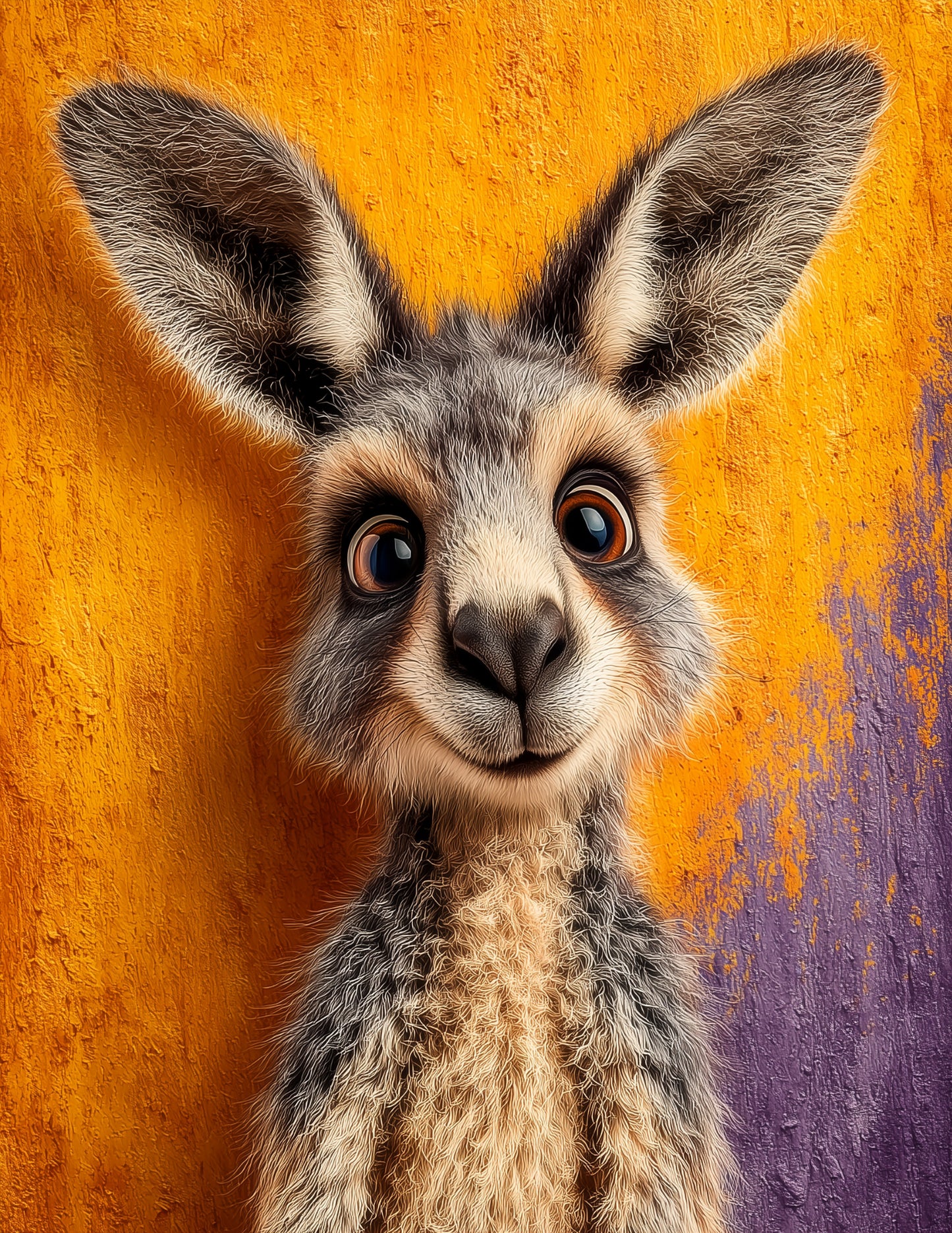 Kangaroo — Nursery Art, Gentle Hues Digital Wall Art, 3 Sizes Included, Nursery Decor