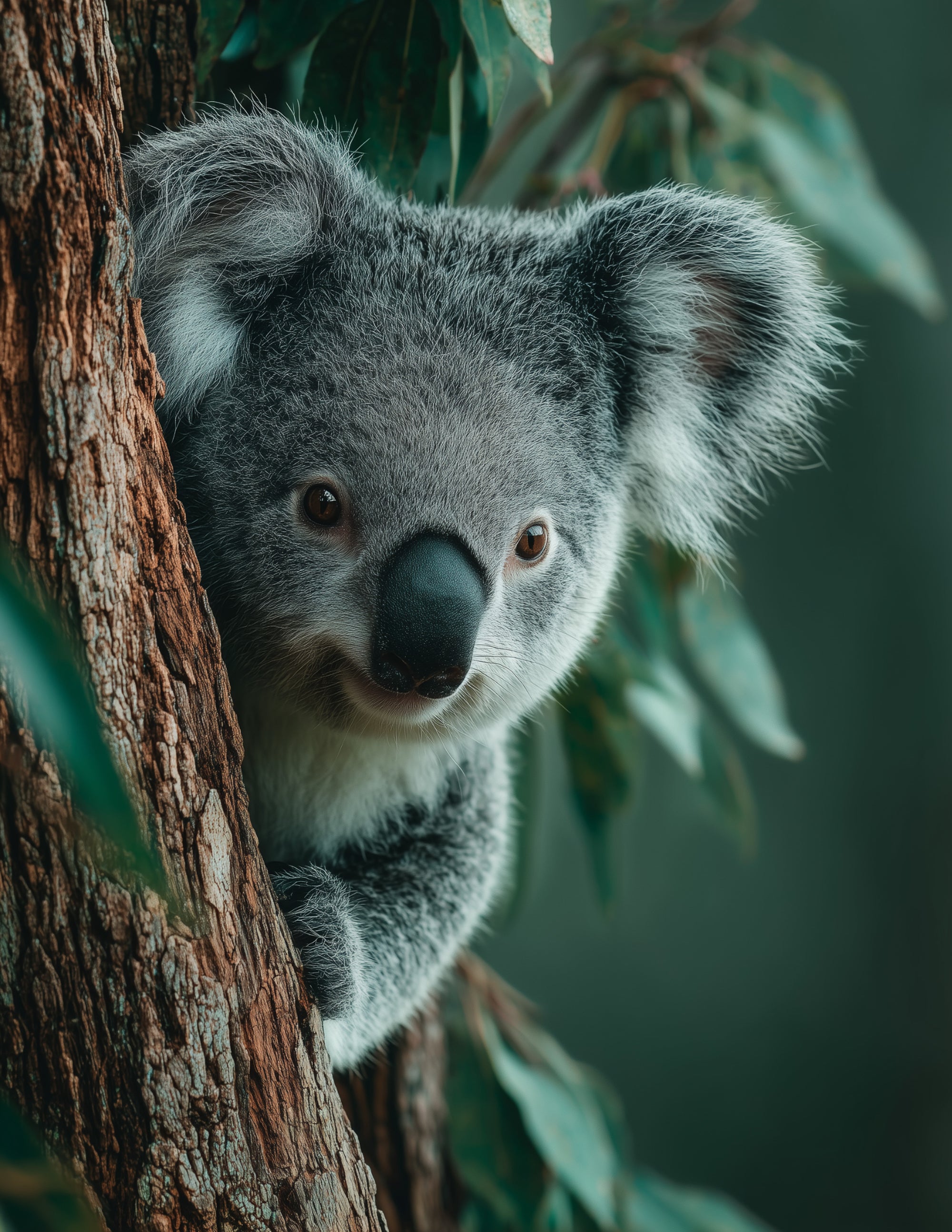 Koala —Realistic Art, Soft Depth Digital Wall Art, 3 Sizes Included, Living Room Decor