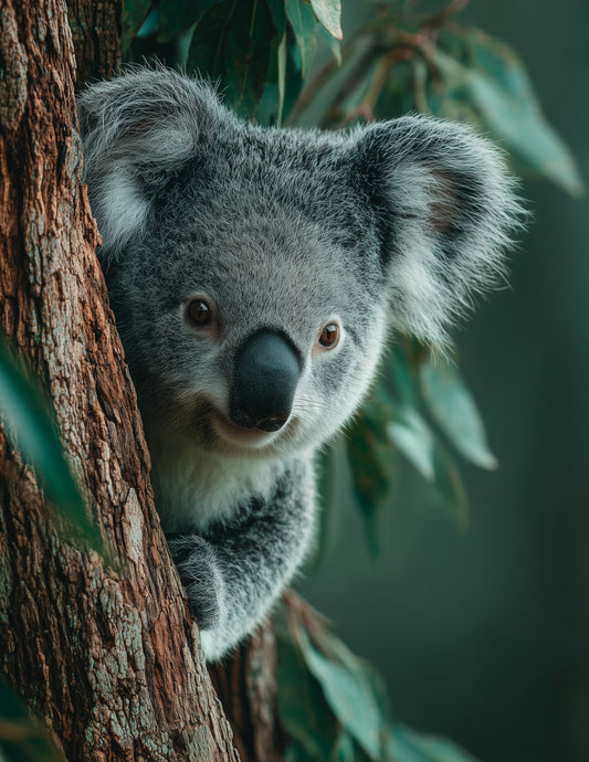 Koala —Realistic Art, Soft Depth Digital Wall Art, 3 Sizes Included, Living Room Decor
