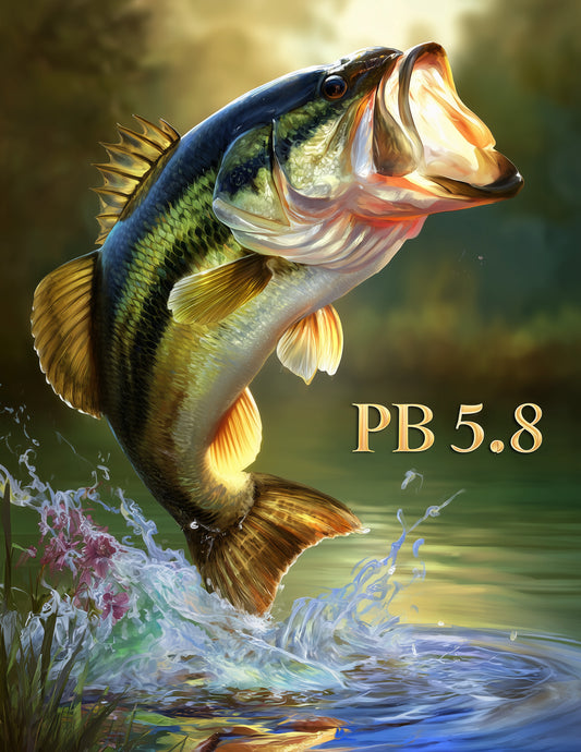 Largemouth Bass — Realistic Personalized Art, Dramatic Lighting Digital Wall Art, 3 Sizes Included, Living Room Decor