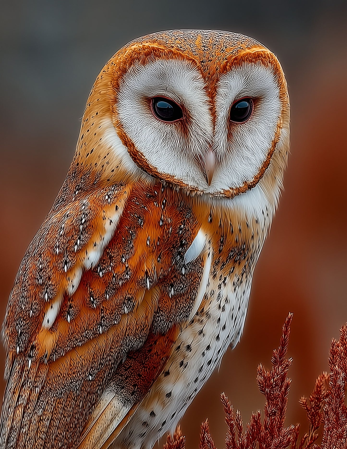 Owl — Realistic Art, Soft Pastels Digital Wall Art, 3 Sizes Included, Living Room Decor