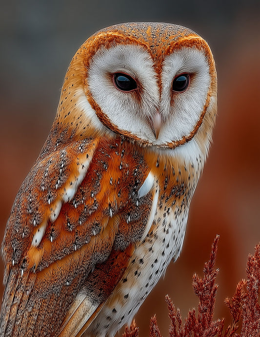 Owl — Realistic Art, Soft Pastels Digital Wall Art, 3 Sizes Included, Living Room Decor
