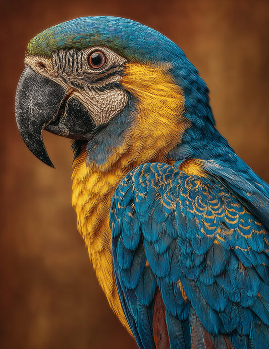 Parrot — Realistic Art, Natural Focus Digital Wall Art, 3 Sizes Included, Living Room Decor