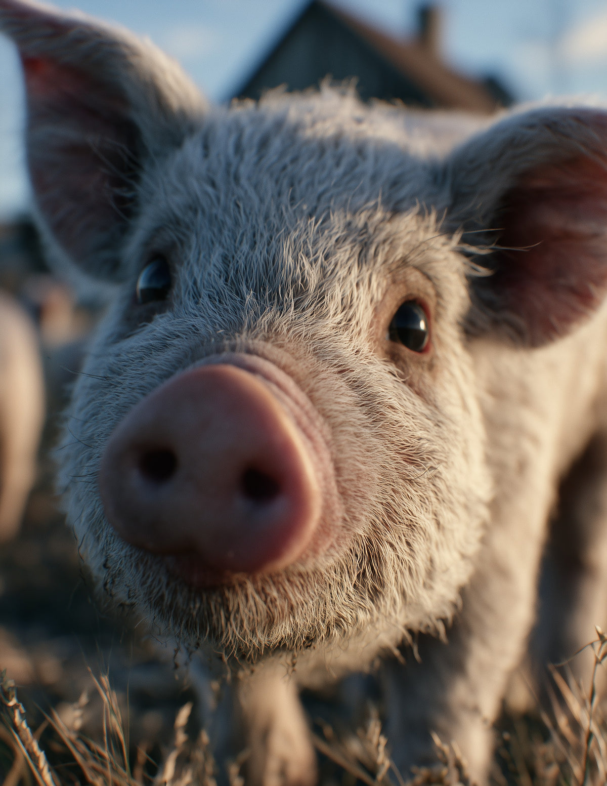 Pig — Realistic Art, Cool Depth Digital Wall Art, 3 Sizes Included, Living Room Decor